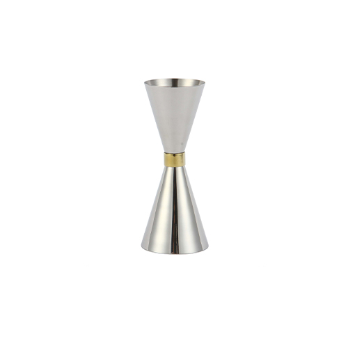 Μεζούρα Mr. Slim Jigger 30/60 ml - επαγγελματικό μεζούρα κοκτέιλ από ανοξείδωτο ατσάλι με χρυσή λεπτομέρεια