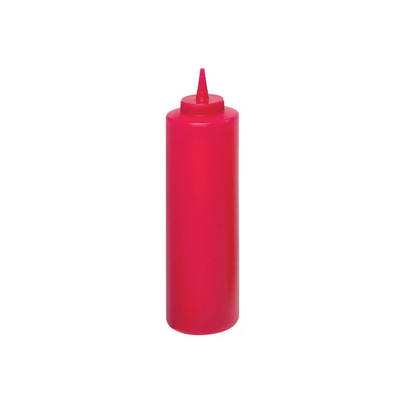 30.40343 Μπουκάλι Σάλτσας PE 350ml Κόκκινο - Image 1