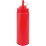 Μπουκάλι Σάλτσας PE 720ml Κόκκινο Με Καπάκι