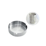 Σταχτοδοχείο INOX Στοιβαζόμενο Ματ Ø10x3hcm