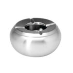 Σταχτοδοχείο INOX Αντιανεμικό Ματ Ø10x5,5hcm