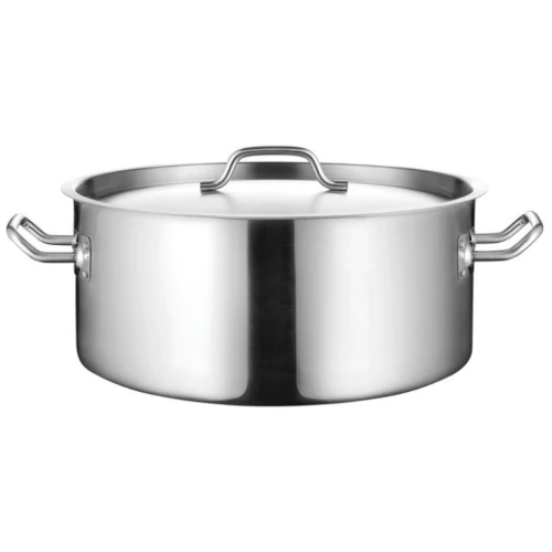 Χύτρα Ρηχή Inox Με Καπάκι 14lt Ø36x14 - Aboutbar.gr